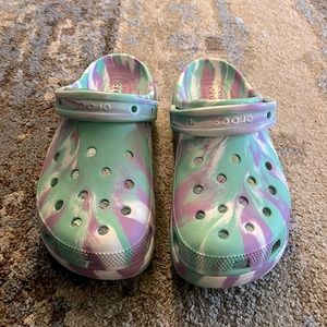 Crocs W11 - Purple/Turquoise Marbled - Original Clog style